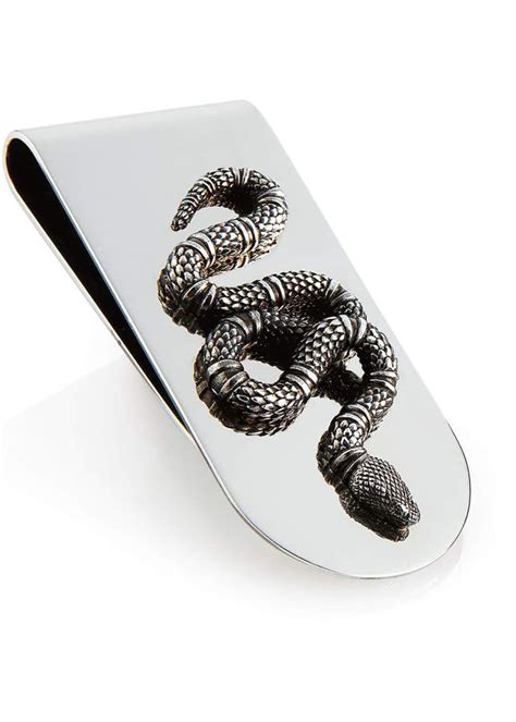 money clipper wallet gucci|Gucci money clip snake.